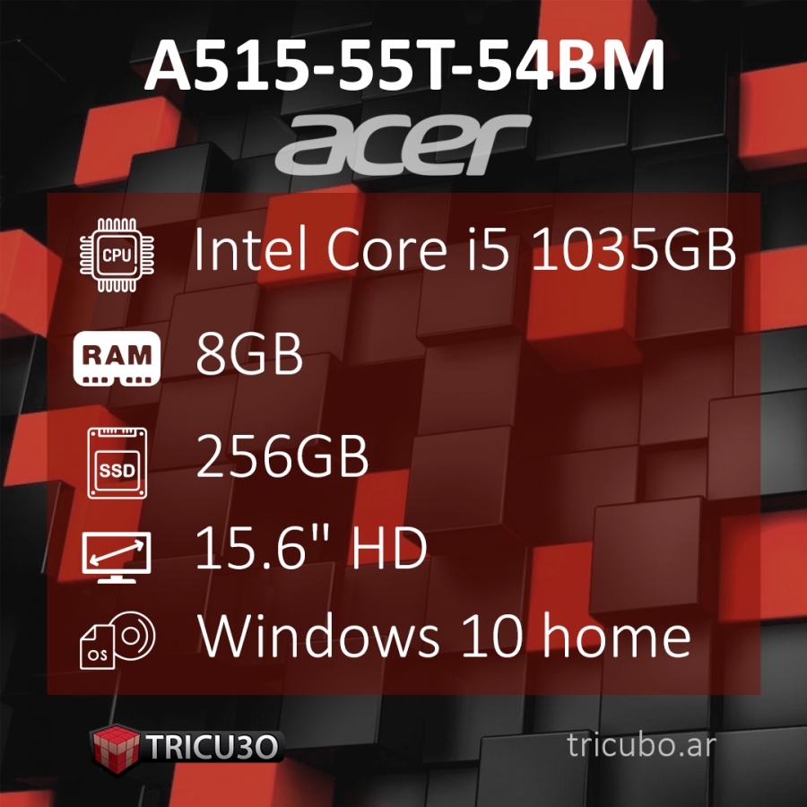 ACER Aspire 5 A515 Intel i5 8Gb 256Gb SSD - Tricu3o